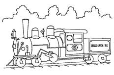 小火车简笔画图片 火车头怎么画