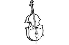 大提琴简笔画图片 大提琴怎么画