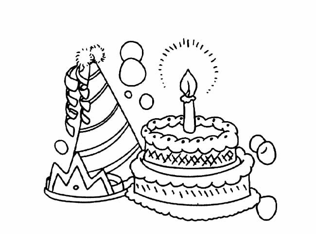 生日蛋糕图片怎么画