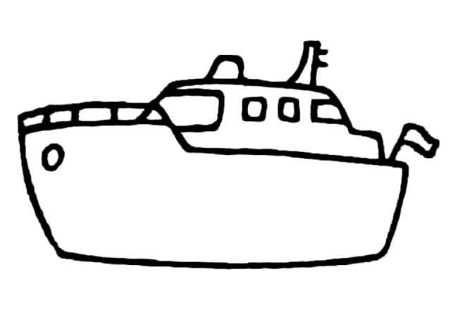 轮船简笔画图片 轮船怎么画