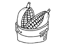 锅里的玉米简笔画图片 锅里的玉米怎么画