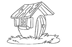 木头房子简笔画步骤图片 木头房子怎么画
