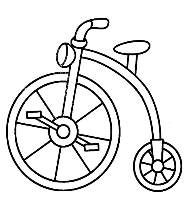 古典自行车简笔画图片 古典自行车怎么画