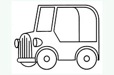 吉普车交通工具简笔画图片 吉普车怎么画