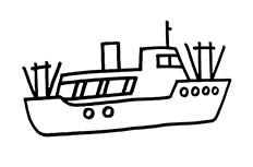 渔船简笔画图片 渔船怎么画