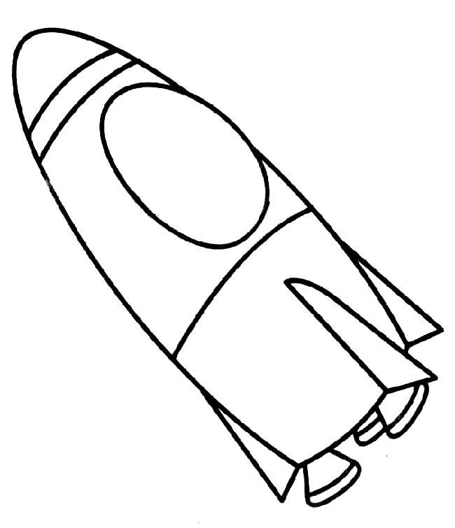 火箭简笔画图片 火箭简怎么画