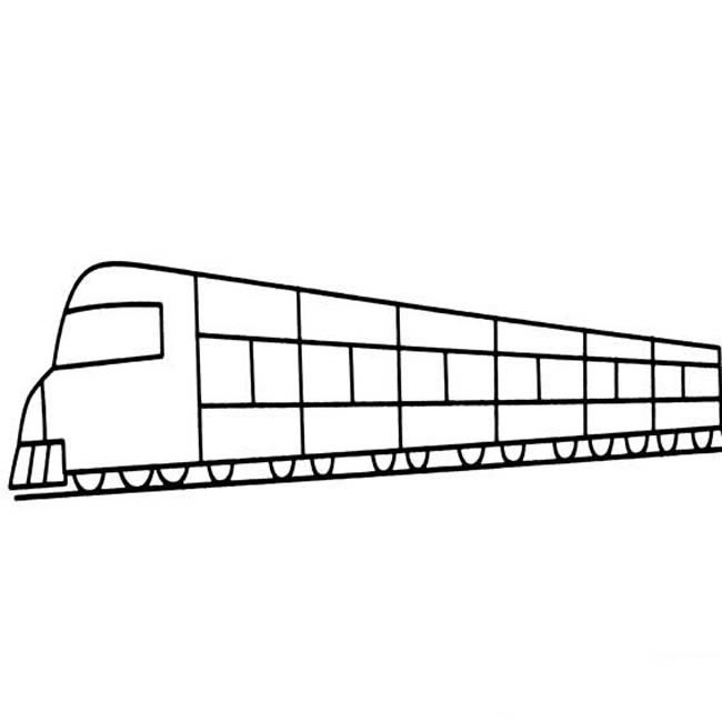 火车交通工具简笔画图片怎么画