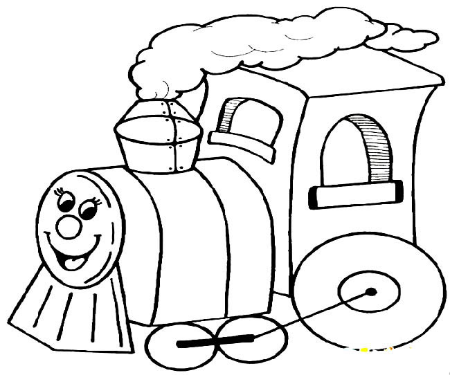 卡通火车交通工具简笔画图片怎么画