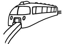 轻轨火车简笔画图片 轻轨火车怎么画