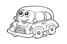 汽车交通工具简笔画图片 汽车怎么画