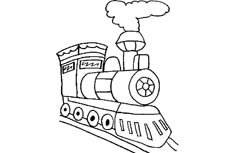 火车交通工具简笔画图片 火车怎么画