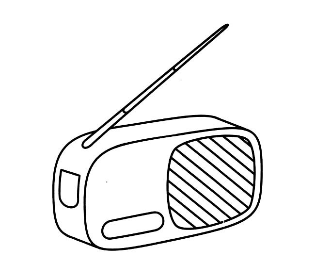 收音机简笔画图片 收音机怎么画