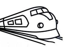 火车交通工具简笔画图片 火车头怎么画
