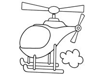 直升机简笔画图片 卡通直升飞机怎么画