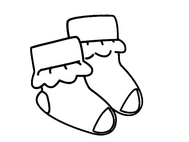 袜子物品简笔画图片 袜子怎么画