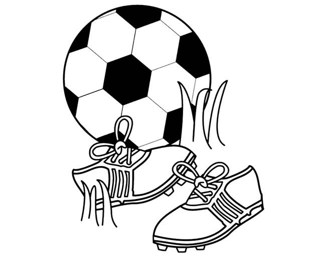 足球和球鞋简笔画图片 足球和球鞋怎么画