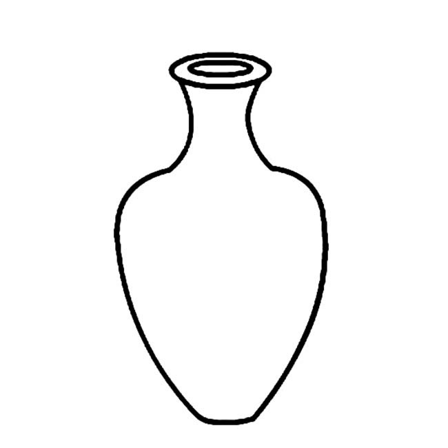 花瓶物品简笔画图片 花瓶物品怎么画