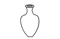 花瓶物品简笔画图片 花瓶物品怎么画