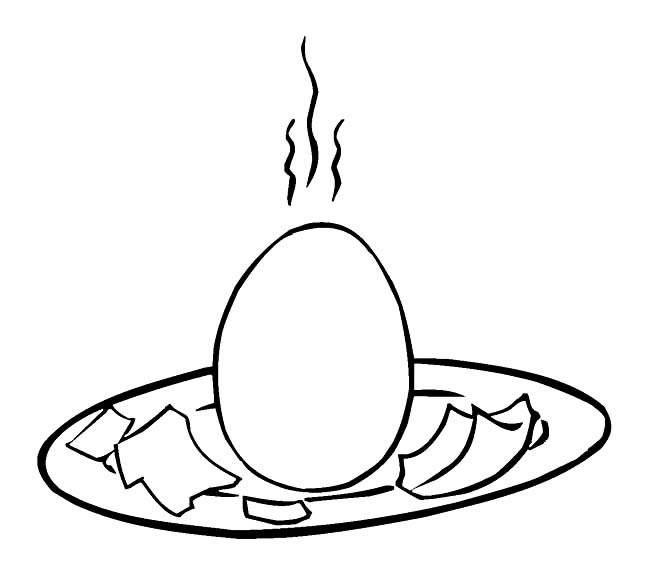 鸡蛋食物简笔画图片怎么画