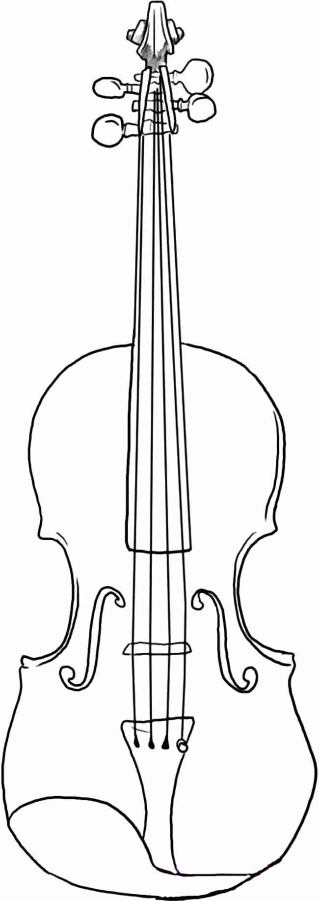 小提琴乐器简笔画图片 小提琴怎么画