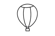 热气球简笔画图片 热气球怎么画
