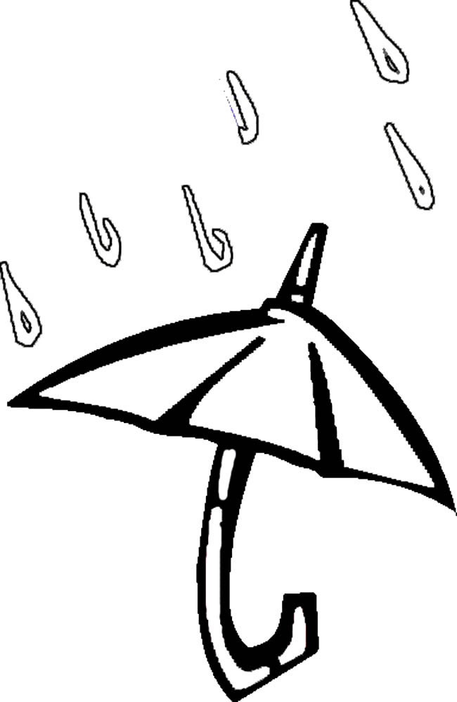 雨伞物品简笔画图片怎么画