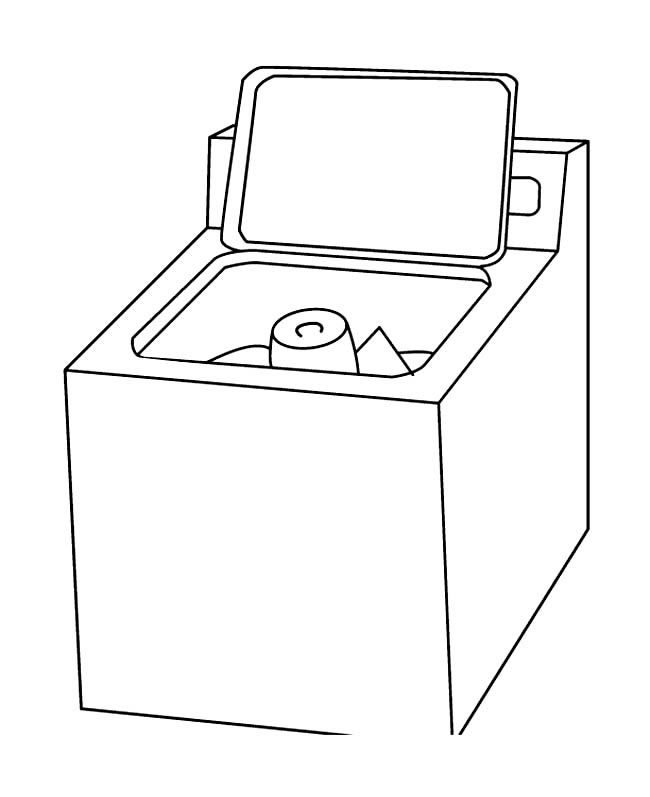 洗衣机简笔画图片 洗衣机怎么画