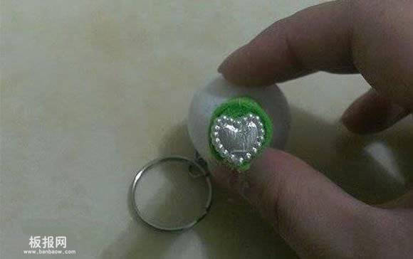 可爱花菜钥匙圈挂件DIY 自制婚礼伴手礼的方法