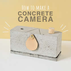 可拍照水泥相机DIY 自制水泥针孔相机的方法