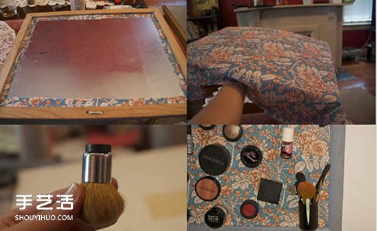 可立起来的化妆台DIY 自制磁铁梳妆台的方法