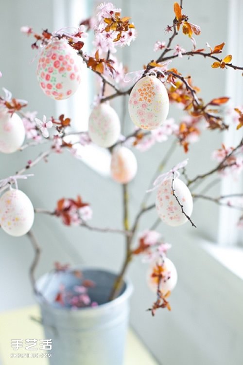 漂亮的彩蛋装饰品制作 手绘鸡蛋装饰DIY图片