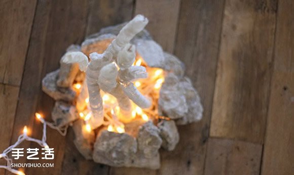 蕾丝篝火DIY图解教程 自制篝火装饰的方法