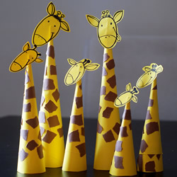 幼儿园长颈鹿手工制作 卡纸长颈鹿的制作方法