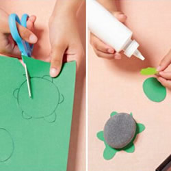 鹅卵石做乌龟的教程 幼儿园乌龟手工小制作