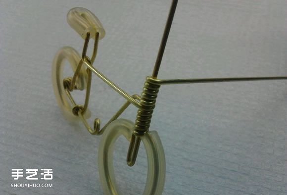 手工制作铜线自行车教程 铜丝自行车制作图解