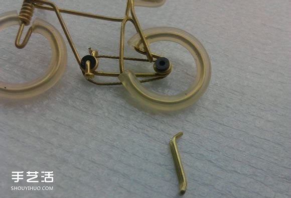 手工制作铜线自行车教程 铜丝自行车制作图解