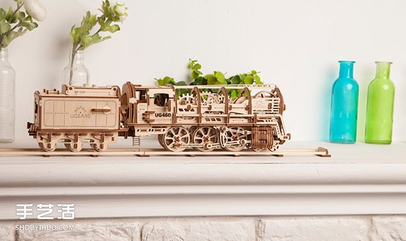 自体驱动机械齿轮DIY模型 小火车动起来了！