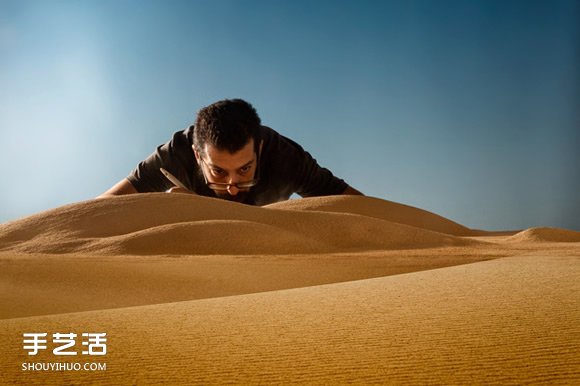 广告原来是这样拍出来的！微型摄影师打造奥迪沙漠广告