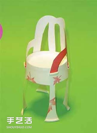 简单自制迷你椅子教程 幼儿园纸杯椅子的做法