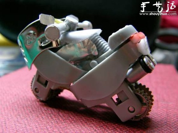 一次性打火机DIY摩托车模型
