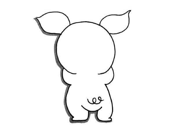 卡通小猪简笔画图片 小猪怎么画