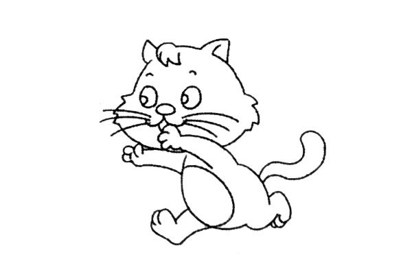 可爱猫喵简笔画图片 猫喵怎么画
