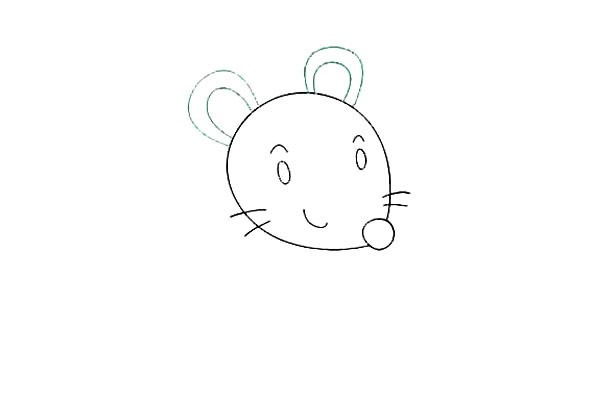 戴眼镜的老鼠简笔画图片 戴眼镜的老鼠怎么画