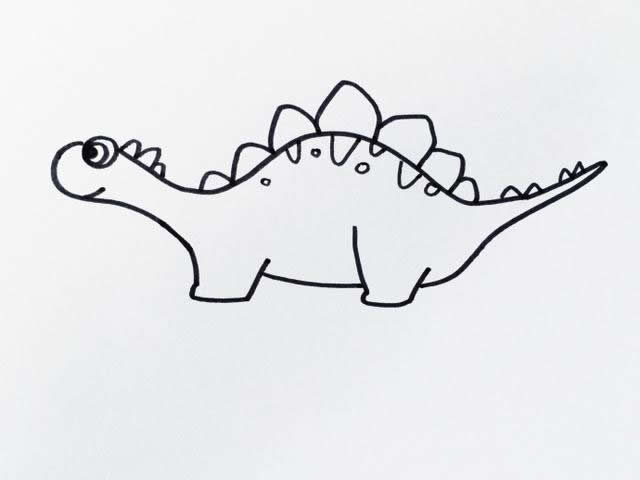 恐龙简笔画图片大全 恐龙怎么画