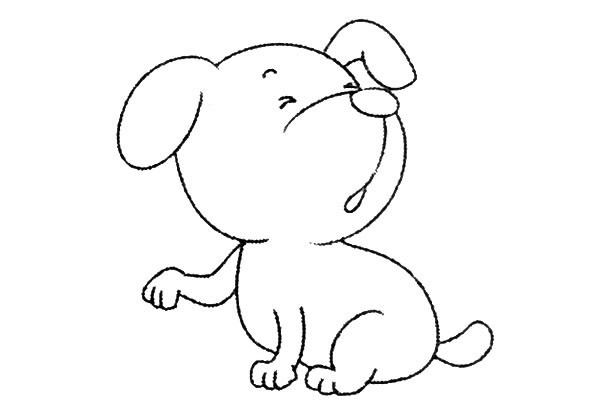 7款可爱的小狗简笔画图片 小狗怎么画