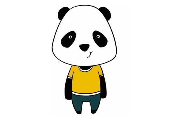 可爱的大熊猫简笔画图片 大熊猫怎么画