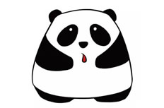 大熊猫简笔画图片 大熊猫怎么画