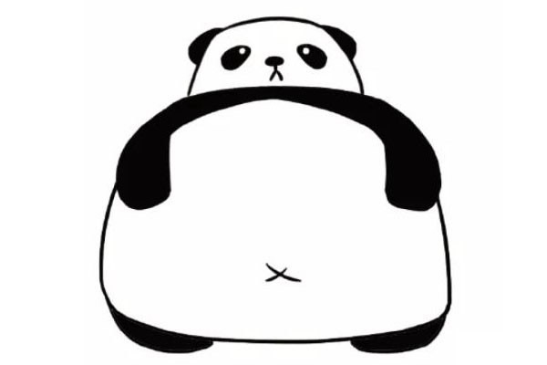 大熊猫简笔画图片 大熊猫怎么画