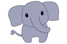 大象简笔画图片 大象怎么画