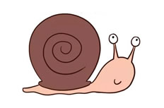 卡通蜗牛简笔画图片 蜗牛怎么画